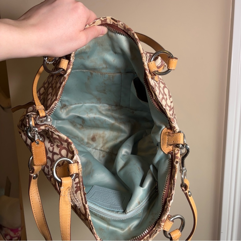 Coach signature canvas satchel - Picture 6 of 8